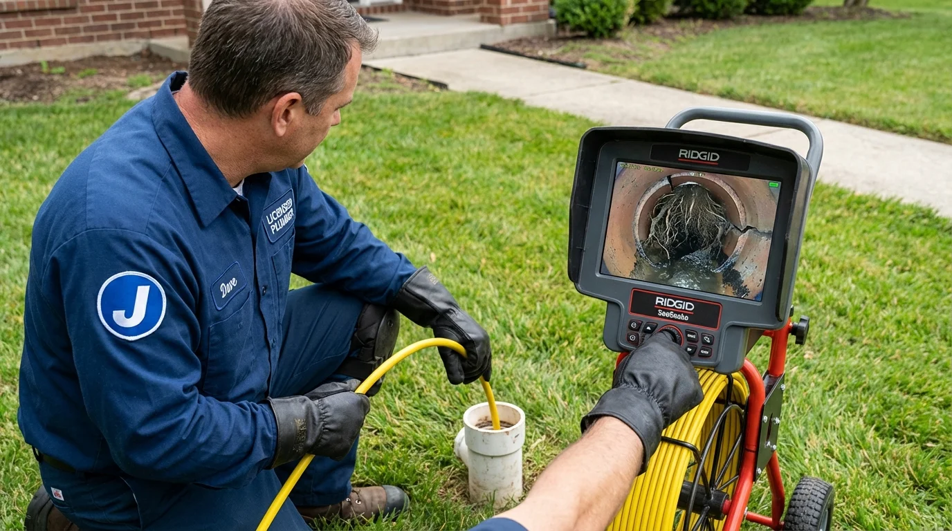 Sewer camera inspection being performed by Johns Plumbing LLC in Chandler